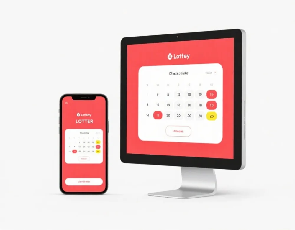 查询开奖结果的跨端界面示意图